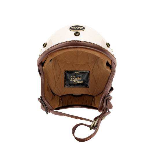 Brawler Leather Series - Halfface Helmet - Troopercustom