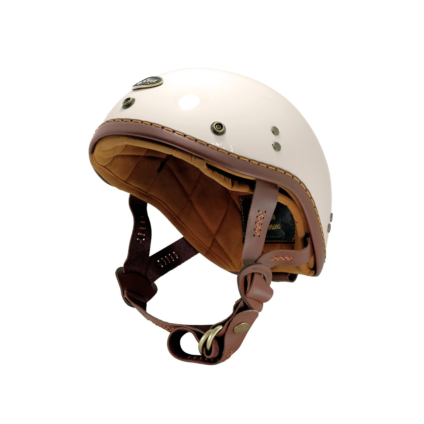 Brawler Leather Series - Halfface Helmet - Troopercustom
