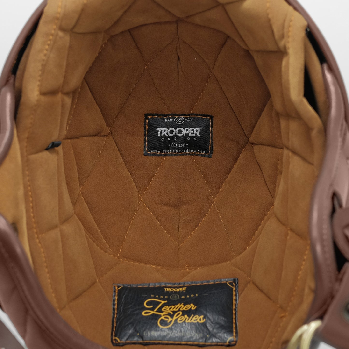 Brawler Leather Series - Halfface Helmet - Troopercustom