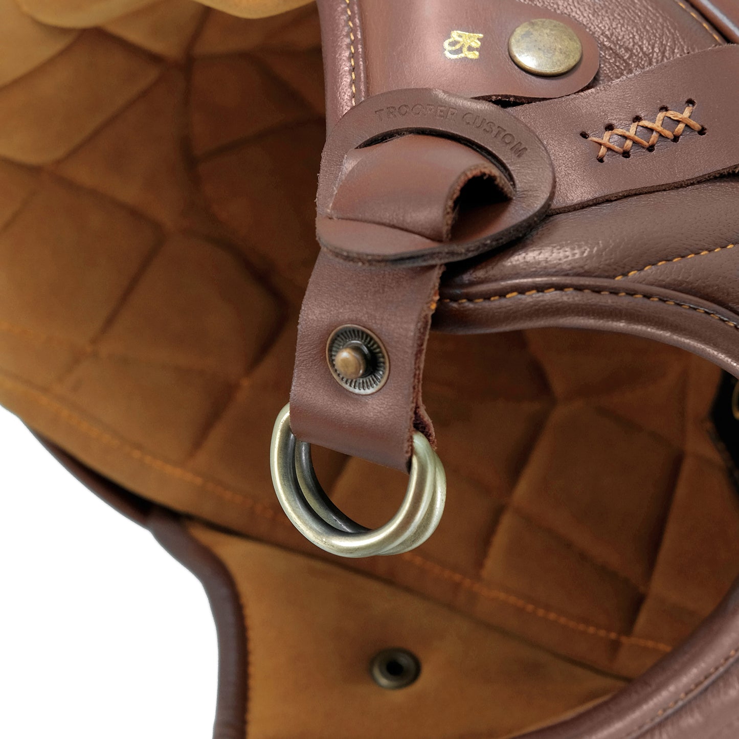 Brawler Leather Series - Halfface Helmet - Troopercustom