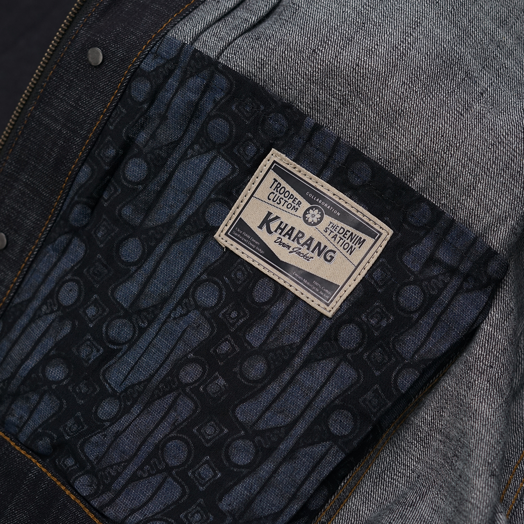 KHARANG 13OZ Super Slub Denim Jacket Type II - The Denim Station x Trooper Custom