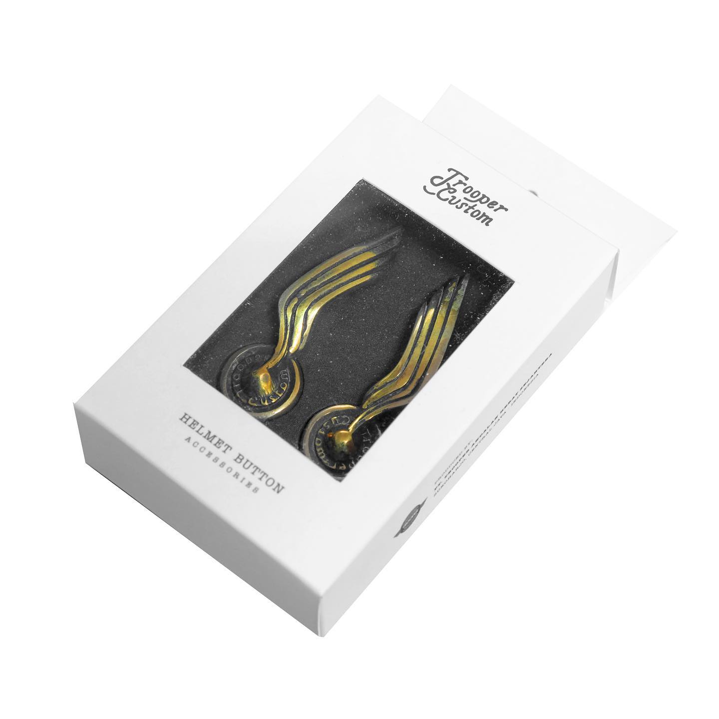 Wing Buttons Brass Polished