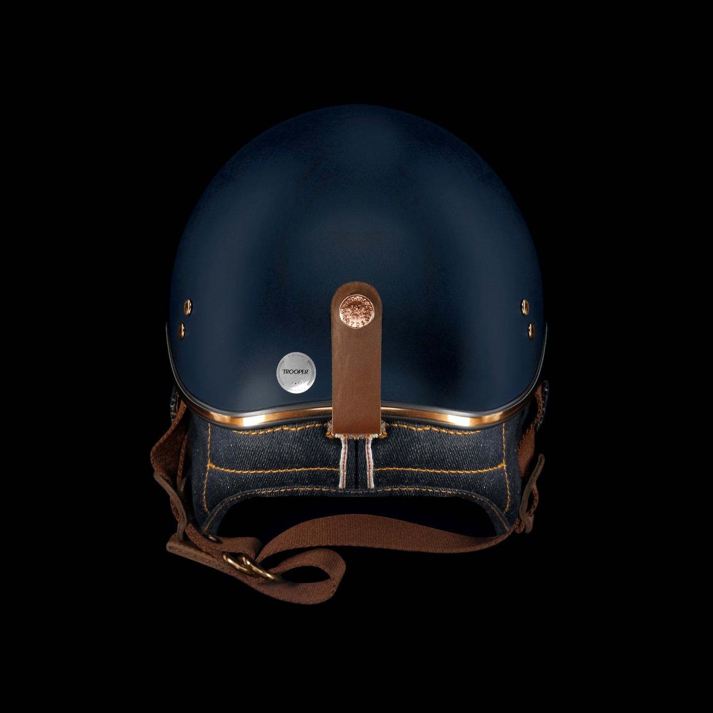 "Brawler Kharang" half face helmet - Trooper Custom X The Denim Station