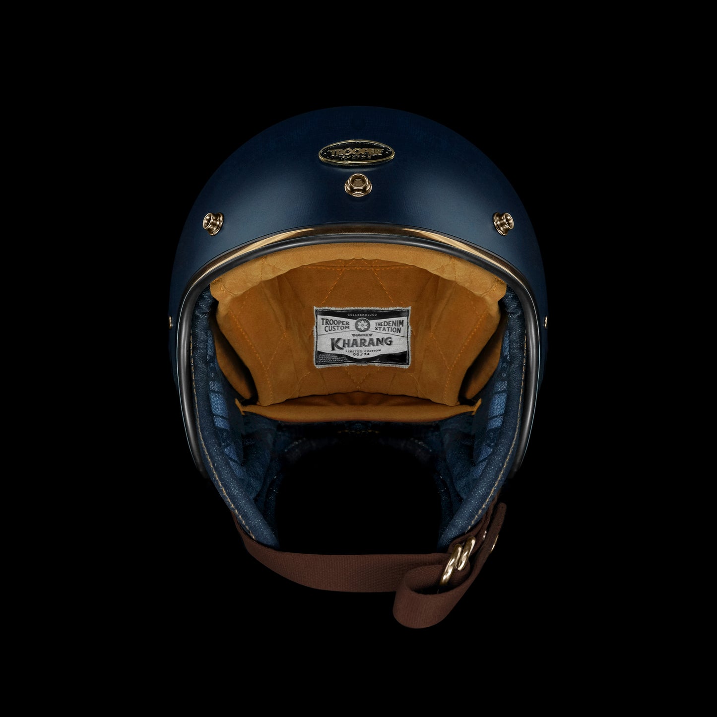 “Hawkey Kharang” openface helmet – Trooper Custom X The Denim Station