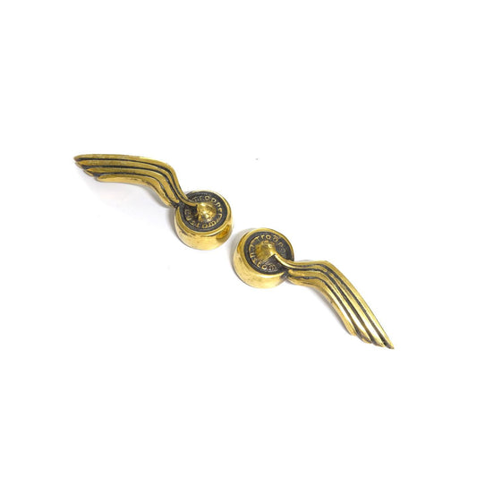 Wing Buttons Brass Polished
